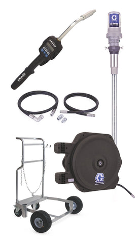 Graco | 24H917 LD Series 5:1 55 Gallon (200 Liter) Barrel Mobile Oil Pump Package