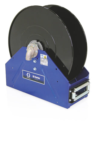 Graco | 24P559 XD50, Diesel Fuel, 1 in. (25 mm) Inlet, Bare Reel (1 in. X 75 ft. (25 mm X 23 m) Capacity), BSPT, Metallic Blue