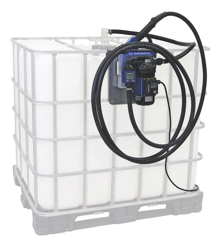 Graco | 24V641 LD Blue Electric Pump Package - 5 ft (1.5 m) Suction Hose Length - Automatic Nozzle - SST Clamp Fittings