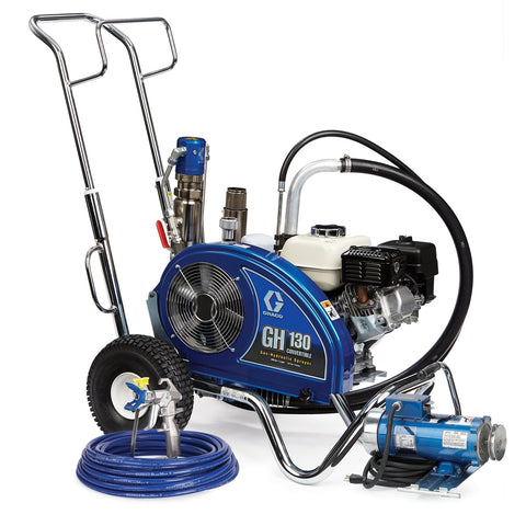 Graco | 24W924 GH 130 Convertible Standard Series Gas Hydraulic Airless Sprayer with Electric Motor Kit