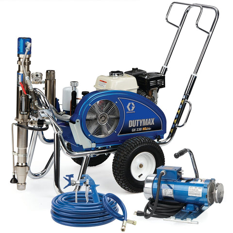 Graco | 24W944 DutyMax GH 230 HD 3-in-1 Standard Series Convertible Gas Hydraulic Airless Sprayer with Electric Motor Kit