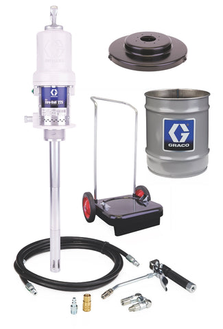 Graco | 253385 Mini Fire-Ball 225 50:1 35 lb. (16 kg) Grease Pump with Dispense Kit, Handle, Pail, and CE Kit