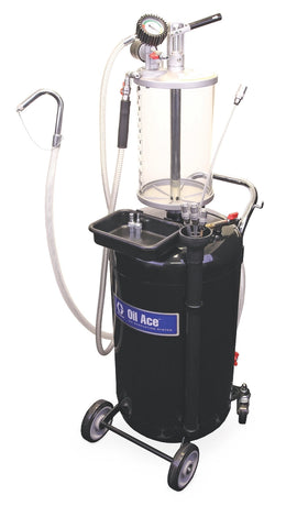 Graco | 26C062 Waste Oil Evacuation System with 24 gal (90 l) Steel Tank, Suction Probes and Adapters