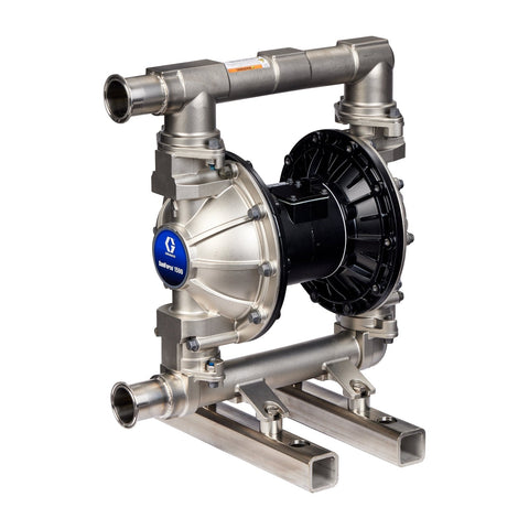 Graco | 26D634 SaniForce 2150 Beverage Pump, 2" FG SST Pneumatic Diaphragm Pump, AL Center, SS Seats, CW Balls, SP Diaphragms