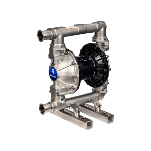 Graco | 26D635 SaniForce 1050 Beverage Pump, 1" FG SST Pneumatic Diaphragm Pump, AL Center, SS Seats, CW Balls, SP Diaphragms