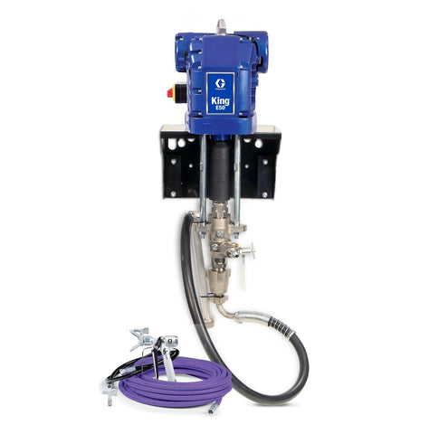 Graco | 273256 King E50 Hazardous Location Wall Mount Integrated Filter Gun Hose Whip Tip