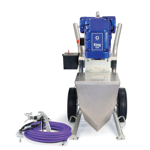 Graco | 273264 King E50 Hazardous Location Heavy Fluids Heavy Duty Cart Hopper No Filter Gun Hose Whip Tip