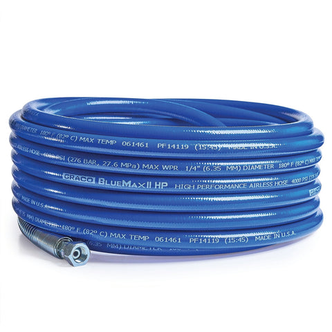 Graco | 277250 BlueMax II HP Airless Hose, 1/4 in x 50 ft, 4000 psi