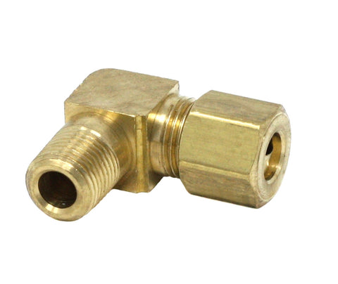 Graco | 556634 Pipe Fitting - Male Elbow - 1/4 inch (6.4 mm) Tube x 1/8 inch (3.2 mm) Male, Brass