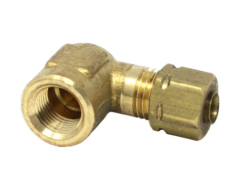 Graco | 556670 Fitting 90° Elbow - 3/16 in. (4.8 mm) Tube Compression, 1/4-28 SAE Male to 1/8 in. (3.2 mm) NPT Female, 45°