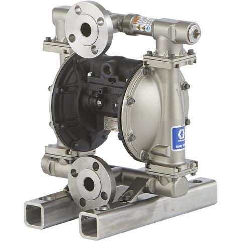 Graco | 651520 Husky 1050 (Horizontal Outlet) SS Pump, AL Center Section, FKM Seats, FKM Balls & FKM Diaphragm