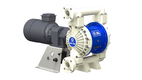Graco | 656057 Husky 2150e 2 in. (51 mm) PP Electric Diaphragm Pump; 3.0 Hp AC Motor, 240V CMPSR, End Port Flange, AL Center, PP Seat, SP Ball, SP Diaphragm