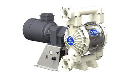 Graco | 656122 Husky 2150e 2 in. (51 mm) PP Electric Diaphragm Pump; 3.0 Hp AC Motor, 120V CMPSR, End Port Flange, SS Center, SP Seat, SP Ball, SP Diaphragm