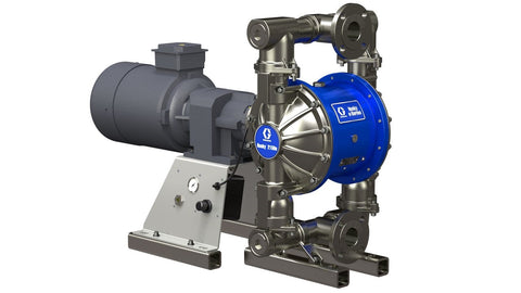 Graco | 657023 Husky 2150e 2 in. (51 mm) SS Electric Diaphragm Pump; 7.5 Hp AC Motor, No CMPSR, Cntr Port Flange, AL Center, SS Seat, PT Ball, PT Diaphragm
