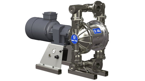 Graco | 657604 Husky 2150e 2 in. (51 mm) SS Electric Diaphragm Pump; 5.0 Hp ATEX Motor, No CMPSR, Cntr Port Flange, SS Center, SS Seat, PT Ball, PT Diaphragm