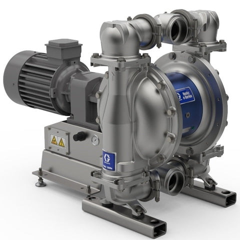 Graco | 659809 Husky 3300e 3" SS Electric Diaphragm Pump; 7.5 Hp AC Motor, 240V CMPSR, End Port NPT, AL Center, GE Seat, GE Ball, GE Diaphragm