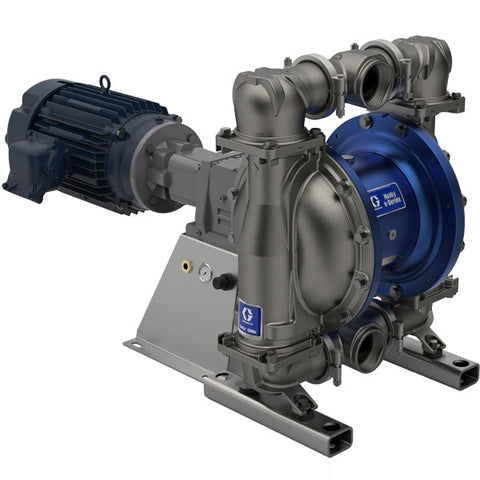 Graco | 659841 Husky 3300e 3" SS Electric Diaphragm Pump; 7.5 Hp ATEX Motor, No CMPSR, Cntr Port Flange, AL Center, SP Seat, SP Ball, SP Diaphragm