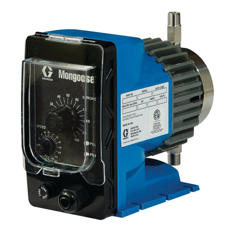 Graco | A21008 Mongoose PVDF Metering Pump, 120 VAC, 17 GDP, 250 PSI