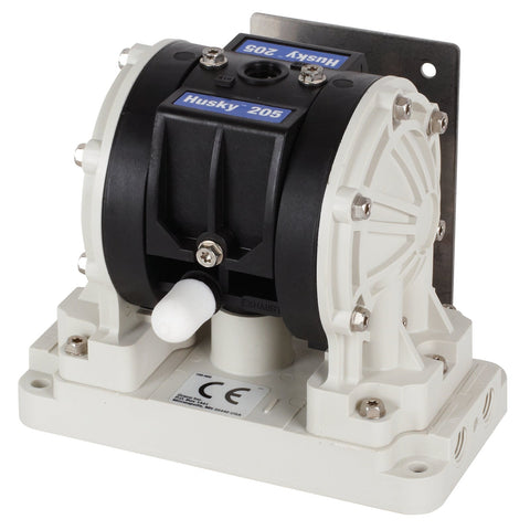 Graco | D250A1 Husky 205 PVDF Pump, Remote PP Center Section, PVDF Balls & PTFE Diaphragm