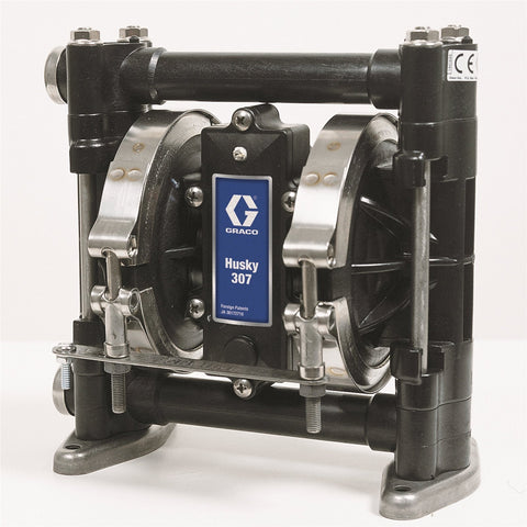 Graco | D3A211 Husky 307 AC (3/8 in. BSP) Standard Pump, PP Center Section, AC Seats, PTFE Balls & PTFE Diaphragm