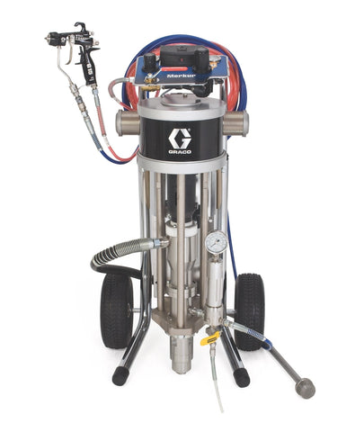 Graco | G15B73 Merkur Bellows 15:1 Ratio Air-Assisted Airless Package with U-Cup Seal, Cart Mount, Fluid Filter, Hoses, PerformAA 15 Spray Gun