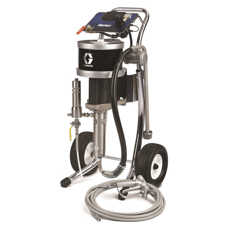 Graco | G48C06 Merkur 48:1 Cart-Mount Airless Spray Package, XTR-5 Gun, 519 XHD Tip, 25 ft (7.6 m) Fluid Hose, Fluid Filter, DataTrak, Drain Valve