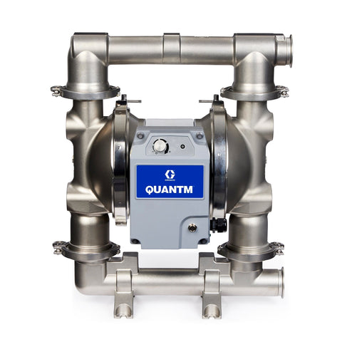 Graco | HE120-0000 QUANTM h120, 2" FG SST Electric Diaphragm Pump, 200-240 V, FEP AL Center, SS Seat, CW Ball, PO Diaphragm