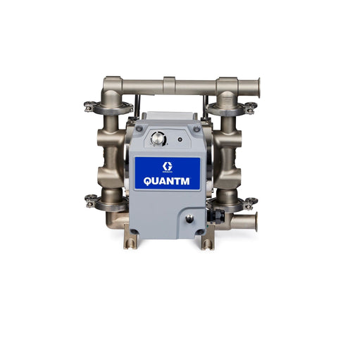 Graco | HE30-0734 QUANTM h30, 1"Hygienic DIN, FG SST Electric Diaphragm Pump, 200-240 V, FEP AL Center, SS Seat, CW Ball, PS Diaphragm