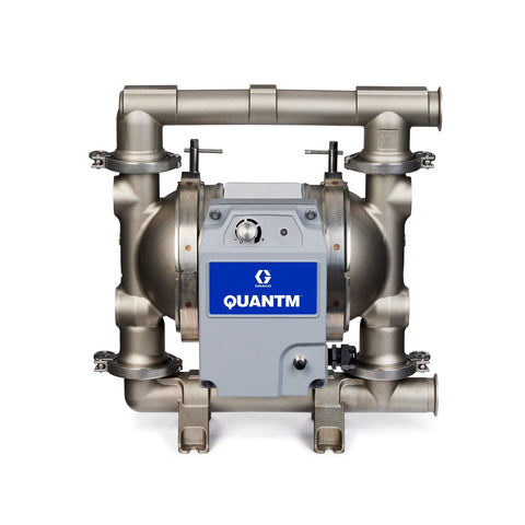 Graco | HE80-0033 QUANTM h80, 1.5" FG SST Electric Diaphragm Pump, 200-240 V, FEP AL Center, SS Seat, EP Ball, EO Diaphragm