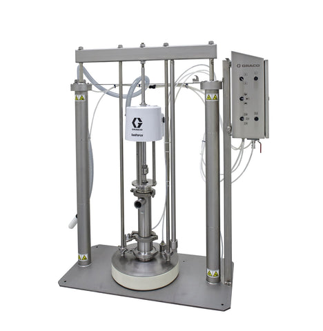 Graco | SDU.A04AAA2AA0C21 SaniForce Ram Unit, Stainless Steel Frame, 6:1 PP, Inflatable Seal, Enclosed Pneumatic Controls