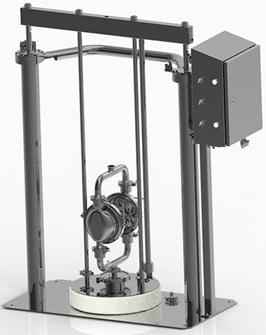 Graco | SDU.A12AAA2AA0C21 SaniForce Ram Unit, Stainless Steel Frame, 2150 PTFE OM, Inflatable Seal, Enclosed Pneumatic Controls