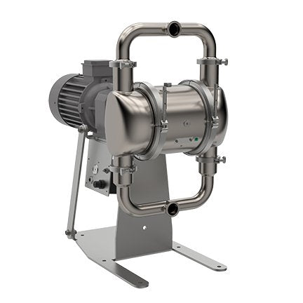 Graco | SE2B.1622 SaniForce 2150 PH 2 in. (51 mm) SS Electric Pump; 5.0 Hp AC Motor, 120V CMPSR, Center Port Tri-Clamp, SS Center, SS Seat, PT Ball, PS Diaphragm