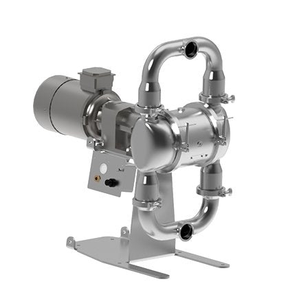 Graco | SE3F.0052 SaniForce 3000 HS 3 in. SS Electric Pump; 7.5 Hp AC Motor, 120V CMPSR, Center Port Tri-Clamp, SS Center, FL Seat, - Ball, PS Diaphragm