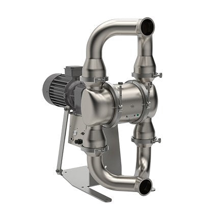 Graco | SE4F.0036 SaniForce 4000 HS 4 in. SS Electric Pump; 5.0 Hp ATEX Motor, No CMPSR, Center Port Tri-Clamp, SS Center, FL Seat, ‒ Ball, PS Diaphragm