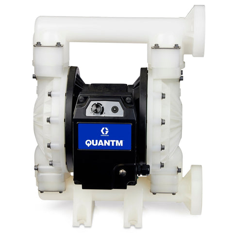 Graco | TE120-0040 QUANTM i120, 2"Flange, PVDF (Kynar) Electric Diaphragm Pump, 200-240 V, AL Center, PV Seat, PT Ball, PS Diaphragm