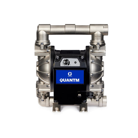 Graco | TE80-0050 QUANTM i80, 1.5"NPT, Stainless Steel Electric Diaphragm Pump, 200-240 V, AL Center, FK Seat, PT Ball, PS Diaphragm