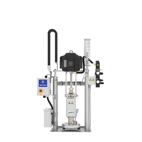 Graco | WMC41D4 36:1 TOFw Check-Mate MaxLife, Heated, 5 Gal (20L) D60, 16 Gal (60L) Carbon Steel/Aluminum Platen, PTFE Nitrile, 480V, No ADM