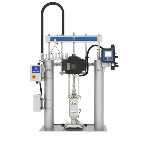 Graco | WMC43D2 36:1 TOFw Check-Mate MaxLife, Heated, 55 Gal (200L) D200s, 16 Gal (60L) Carbon Steel/Aluminum Platen, PTFE Nitrile, 480V, ADM