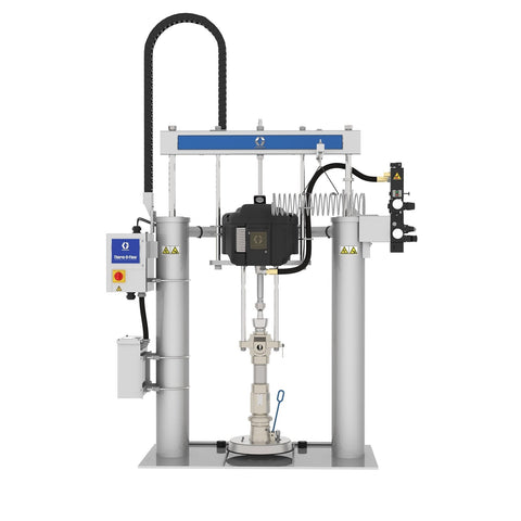 Graco | WMC53C3 68:1 TOFw Check-Mate Severe Duty, Ambient, 55 Gal (200L) D200s, 16 Gal (60L) Carbon Steel/Aluminum Platen, PTFE Nitrile, 240V, No ADM