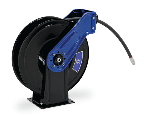 Graco | XDH5DB XDX 20, Grease, 1/2 in (13 mm) Inlet, Bare Reel (3/8 in X 50 ft (10 mm X 15 m) Capacity), NPT, Truck/Bench Mount, Metallic Blue