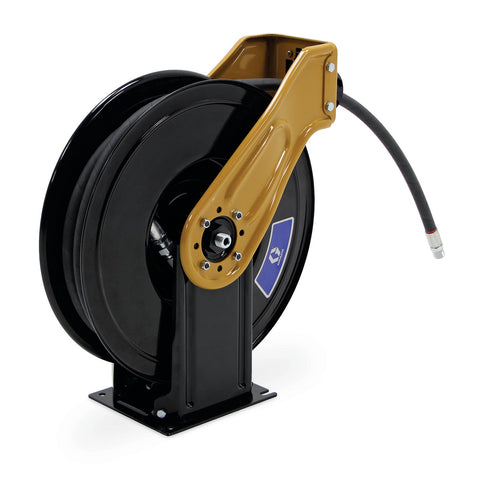 Graco | XDM6DF XDX 20, Oil, 1/2 in (13 mm) Inlet, Bare Reel (1/2 in X 50 ft (13 mm X 15 m) Capacity), NPT, Truck/Bench Mount, Yellow