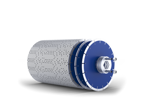 Husqvarna Shaving drums | DRUM SHAVING 80 BLUE BLADES & 85 SPACERS