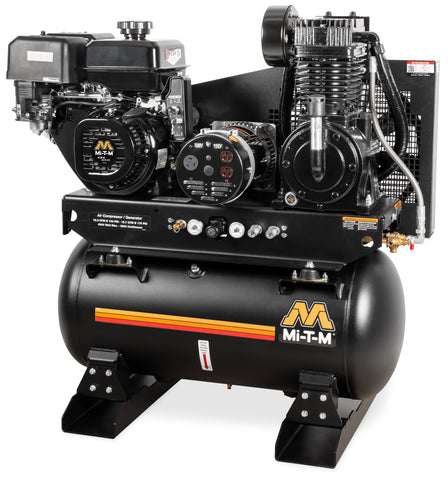 MI-T-M AG2-SM14-30ME 30-Gallon Two Stage Gasoline Combination