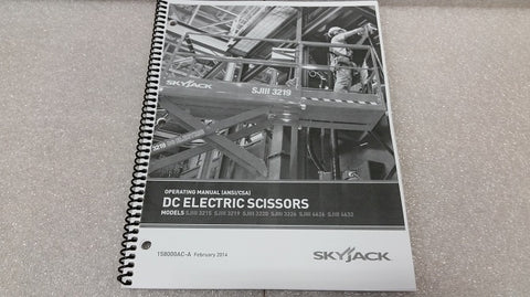 Skyjack : Manual Operating SJ3 (English Part No. 158000