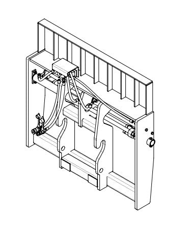 Skyjack : CARRIAGE FORK POSITIONER - 53 Part No. 9-206173