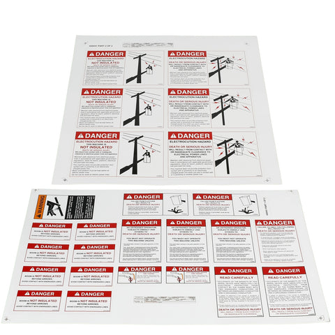 Terex : DECAL SHEET (2 SHEET) Part No. 420441TU