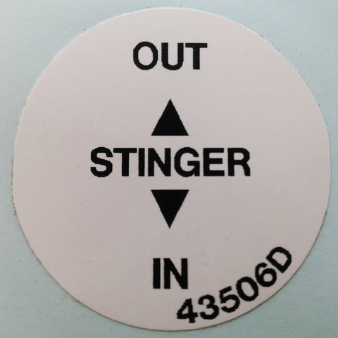 Terex : DECAL - STINGER Part No. 43506TU