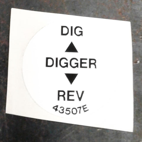 Terex : DECAL - DIGGER Part No. 43507TU