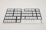 Terex : DECAL SHEET OUTRIGGER CTRLS Part No. 443807TU