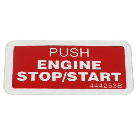 Terex : DECAL  STOP/START(REF 443794 SHEET) Part No. 444253TU
